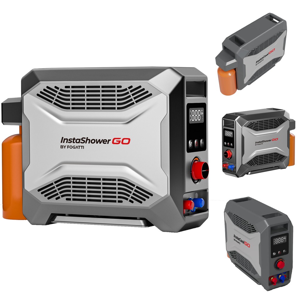 FOGATTI Portable Gas Water Heater Propane 19000 BTU with 5000mAh Battery Outdoor