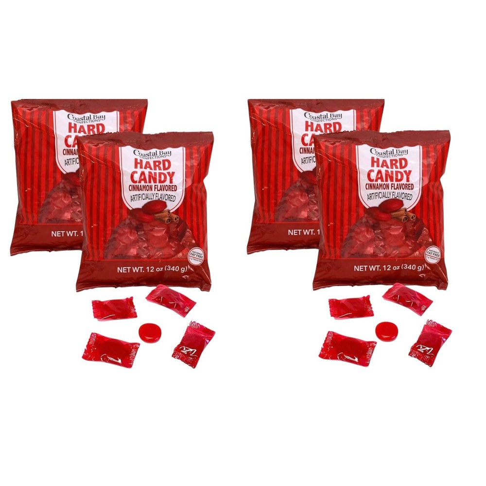 (4 Pack)  Cinnamon Discs Hard Candy 12oz Individually Wrapped