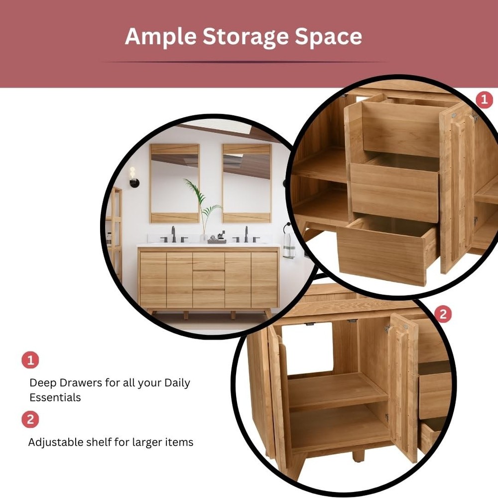Avanity COVENTRY-VS61-E Coventry 60" Free Standing Vanity Setanity Set*NEW*