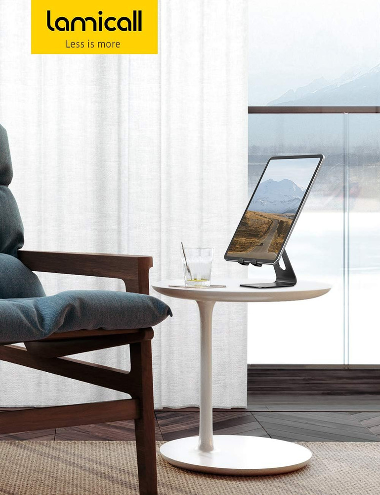 Tablet Stand, Tablet Holder for Desk - Multi-Angle Adjustable Tablet Desktop Doc