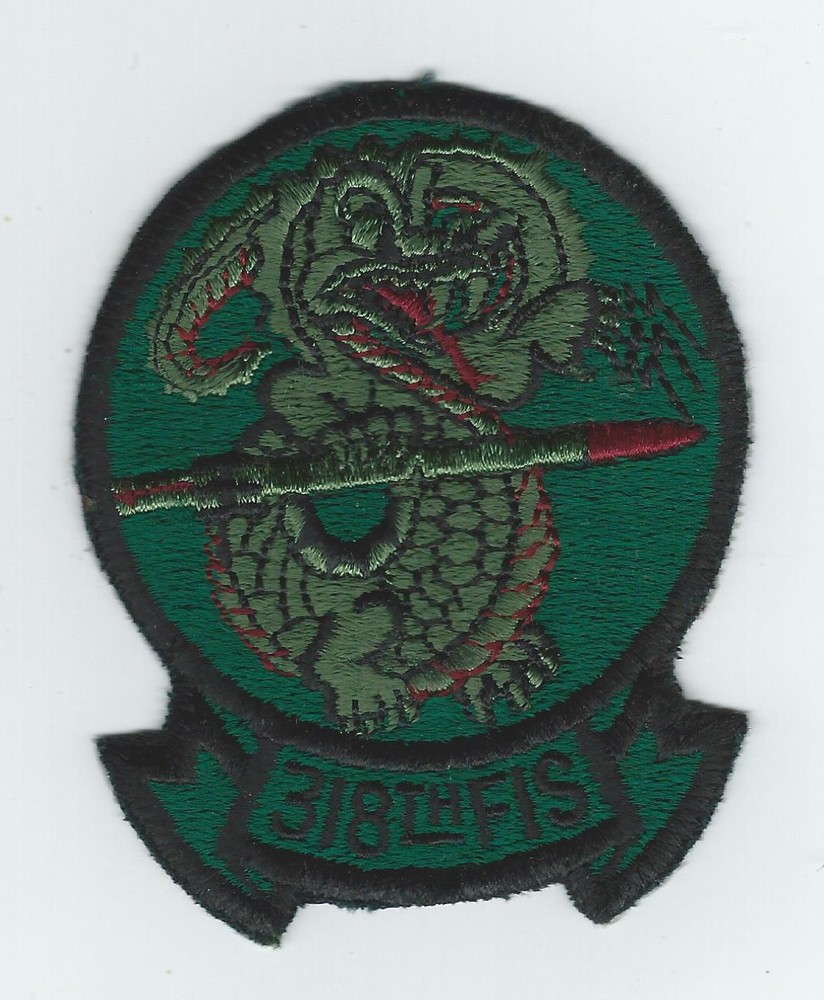 70's-80's 318th FIGHTER INTERCEPTOR SQUADRON subdued patch