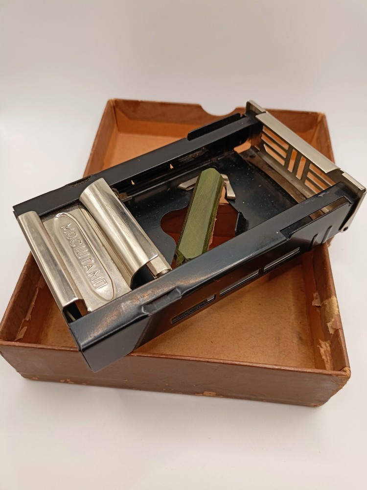 Vintage Soviet Barber Razor Blade Sharpener Machine Tool Box