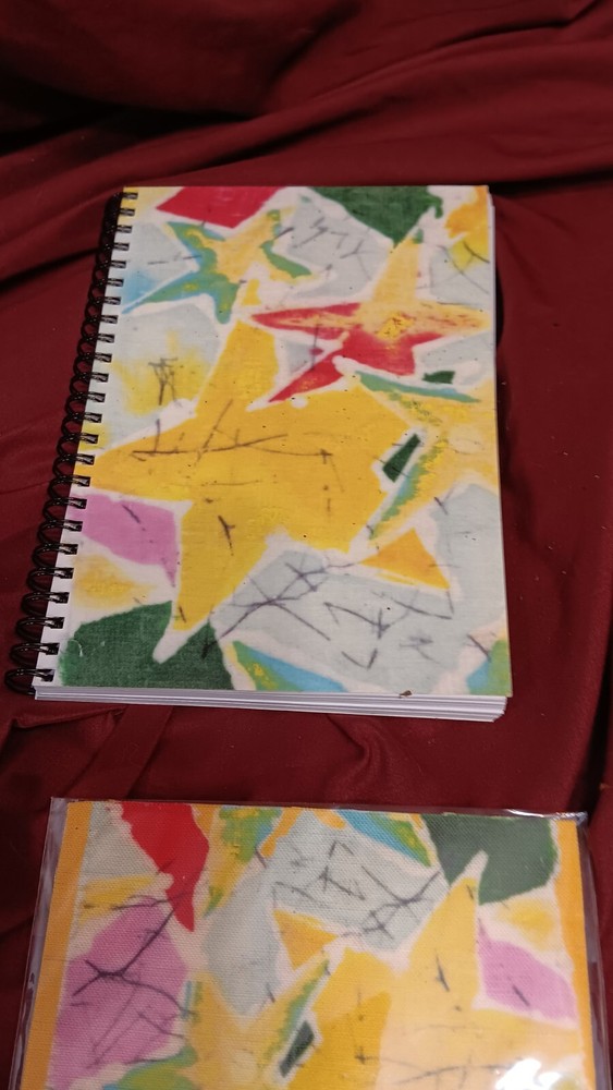 Star Bright 6 x 6 Print and Spiral Bound Unlined Journal