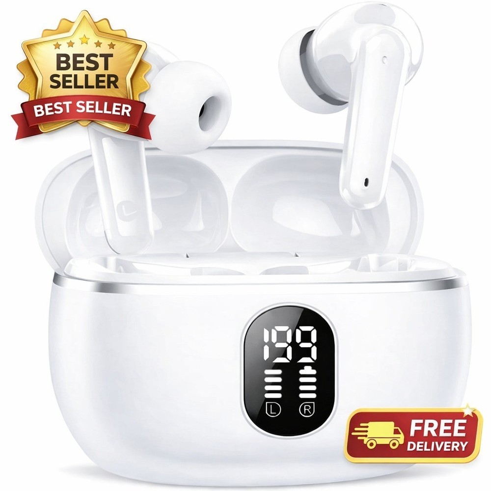 2026 Wireless Bluetooth 5.4 Earbuds Headphones For iPhone Samsung Galaxy Android