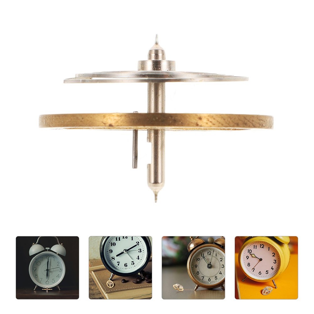 2 Pcs Clock Repairing Accessory Balance Wheel Part Spring Replacement