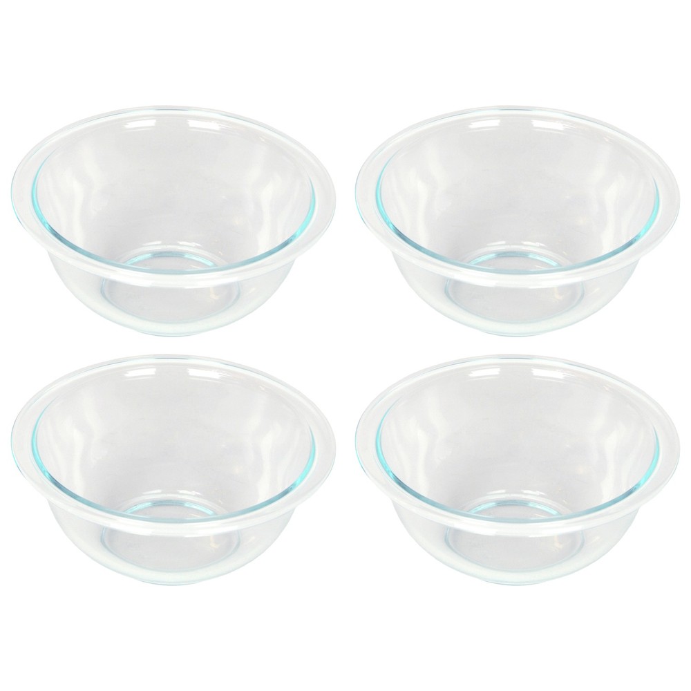 Pyrex 322 1qt Glass Mixing Bowl (4-Pack)