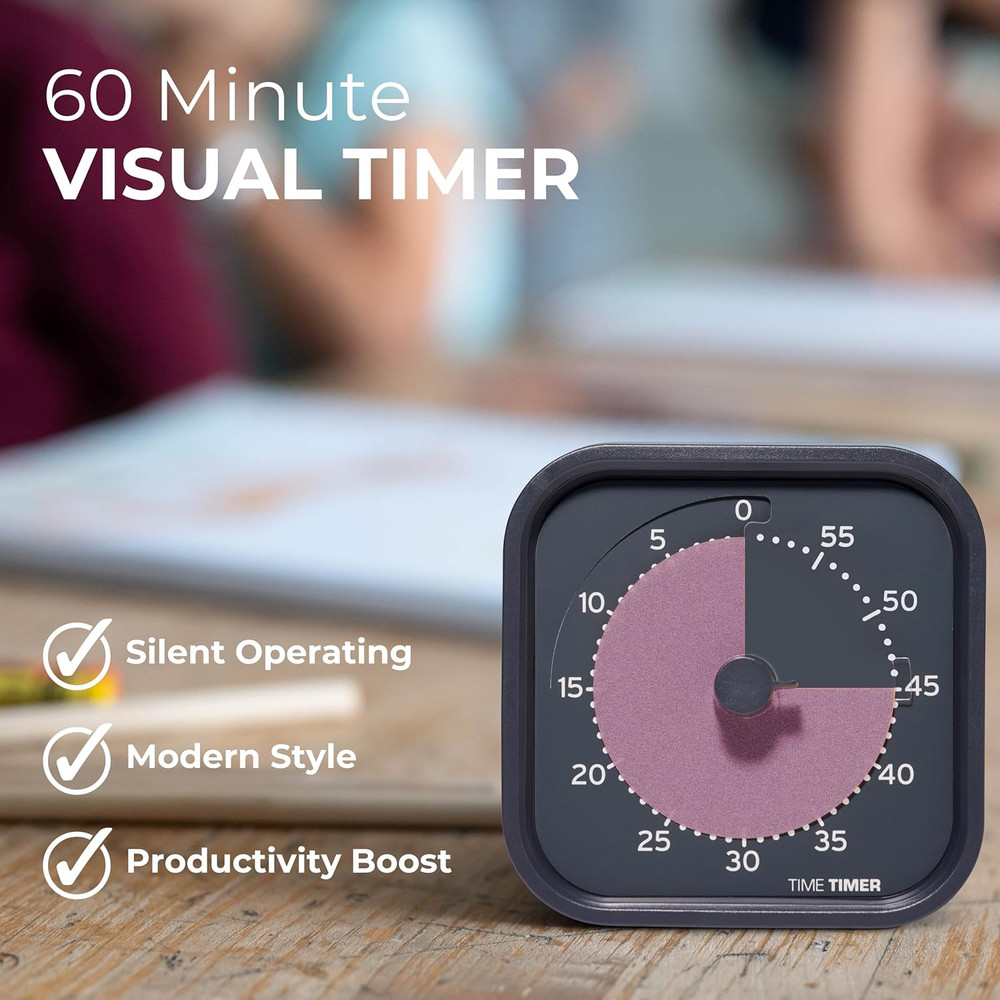 MOD Home - Metallic Series - Individual Sized 60 Minute Visual Countdown Timer f