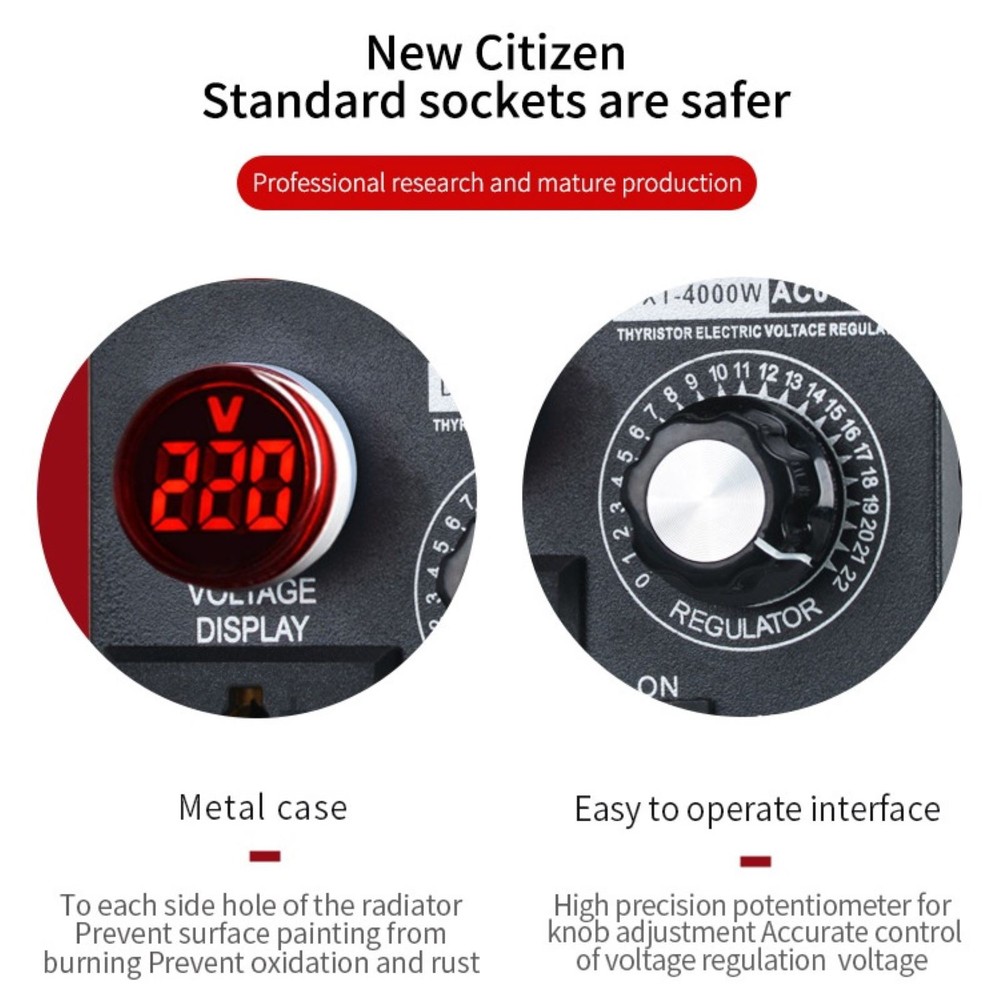 AC 110V/220V Input Voltage Electronic Voltage Regulator Fan Speed Controller