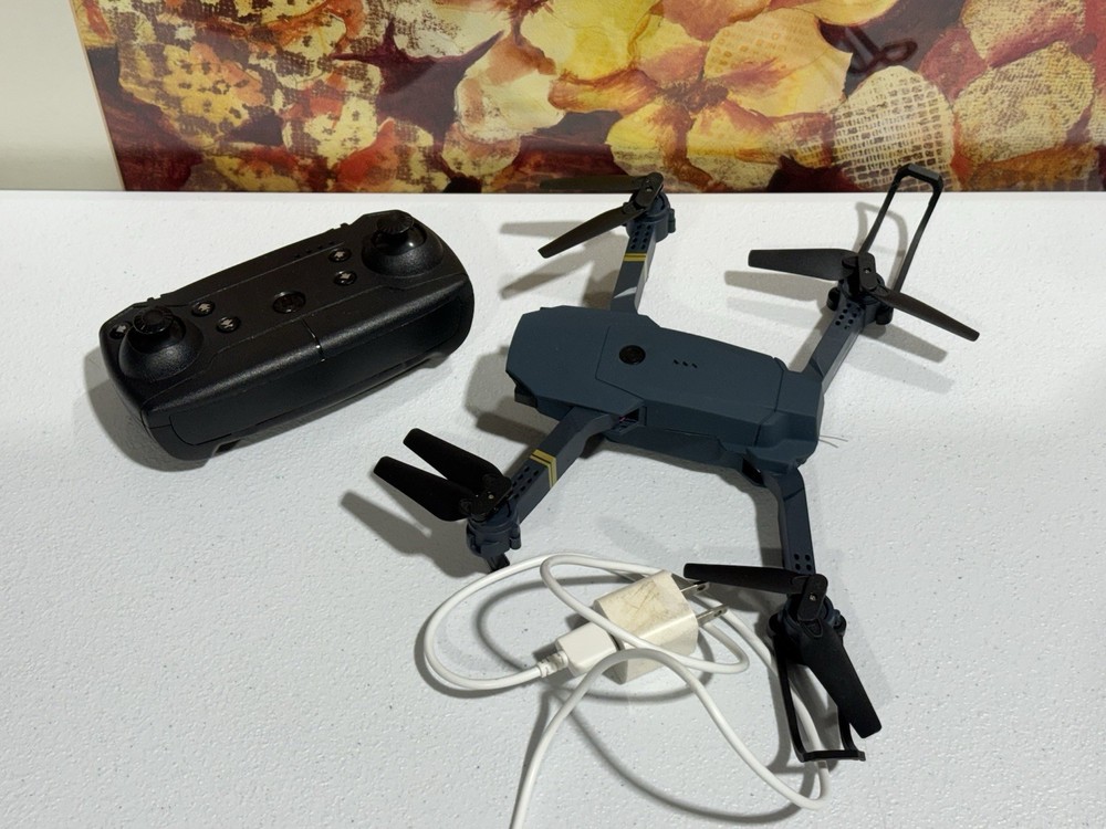 Foldable Drone with Remote Control and Charging Cable