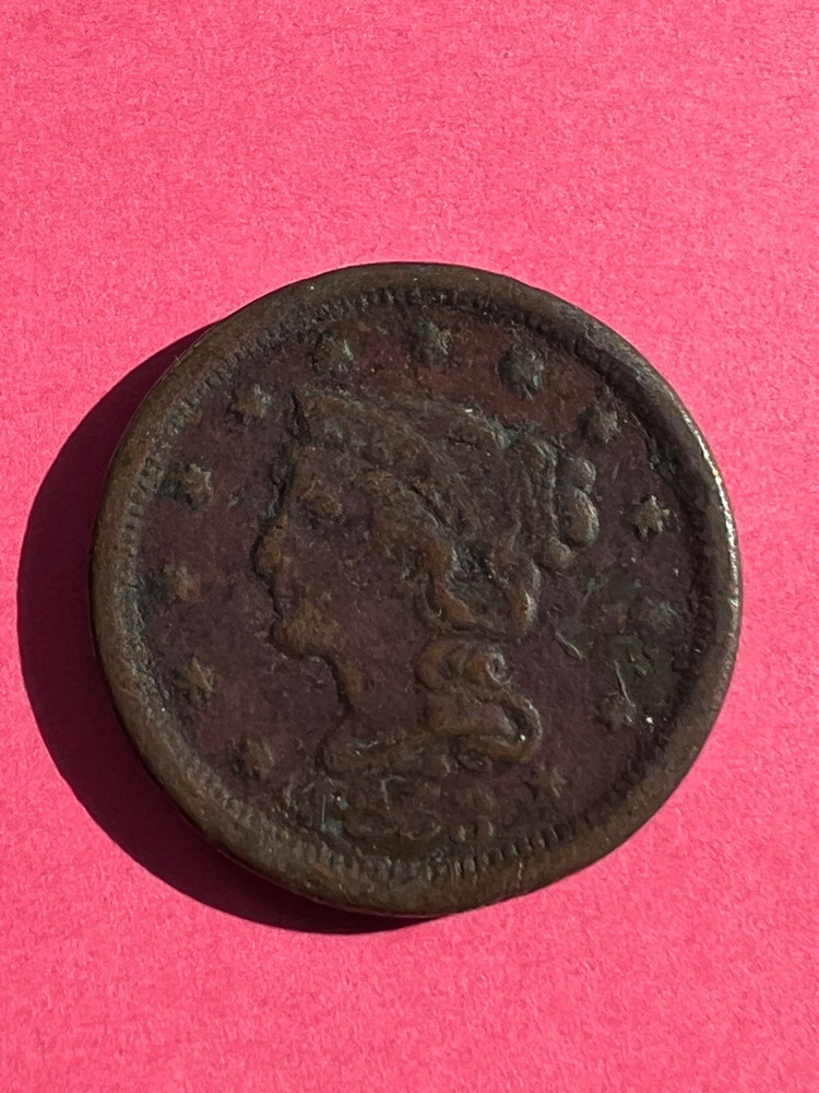 1853 Braided Hair Large Cent