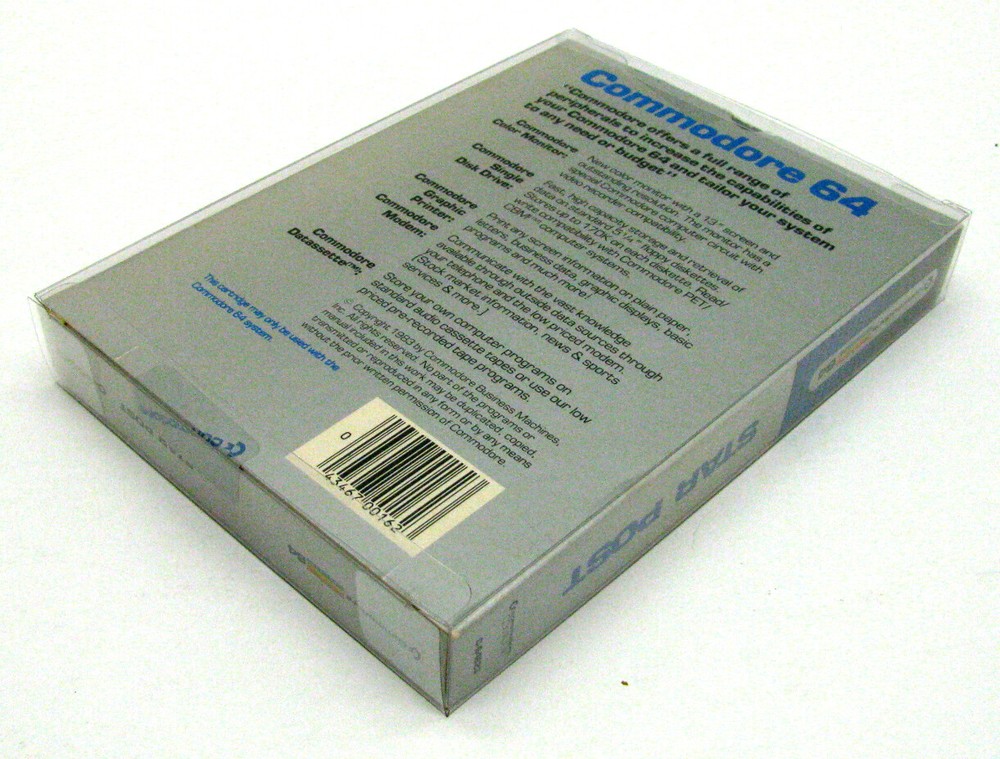 1X COMMODORE 64 CIB CARTRIDGE BOX - CLEAR PROTECTIVE BOX PROTECTOR SLEEVE
