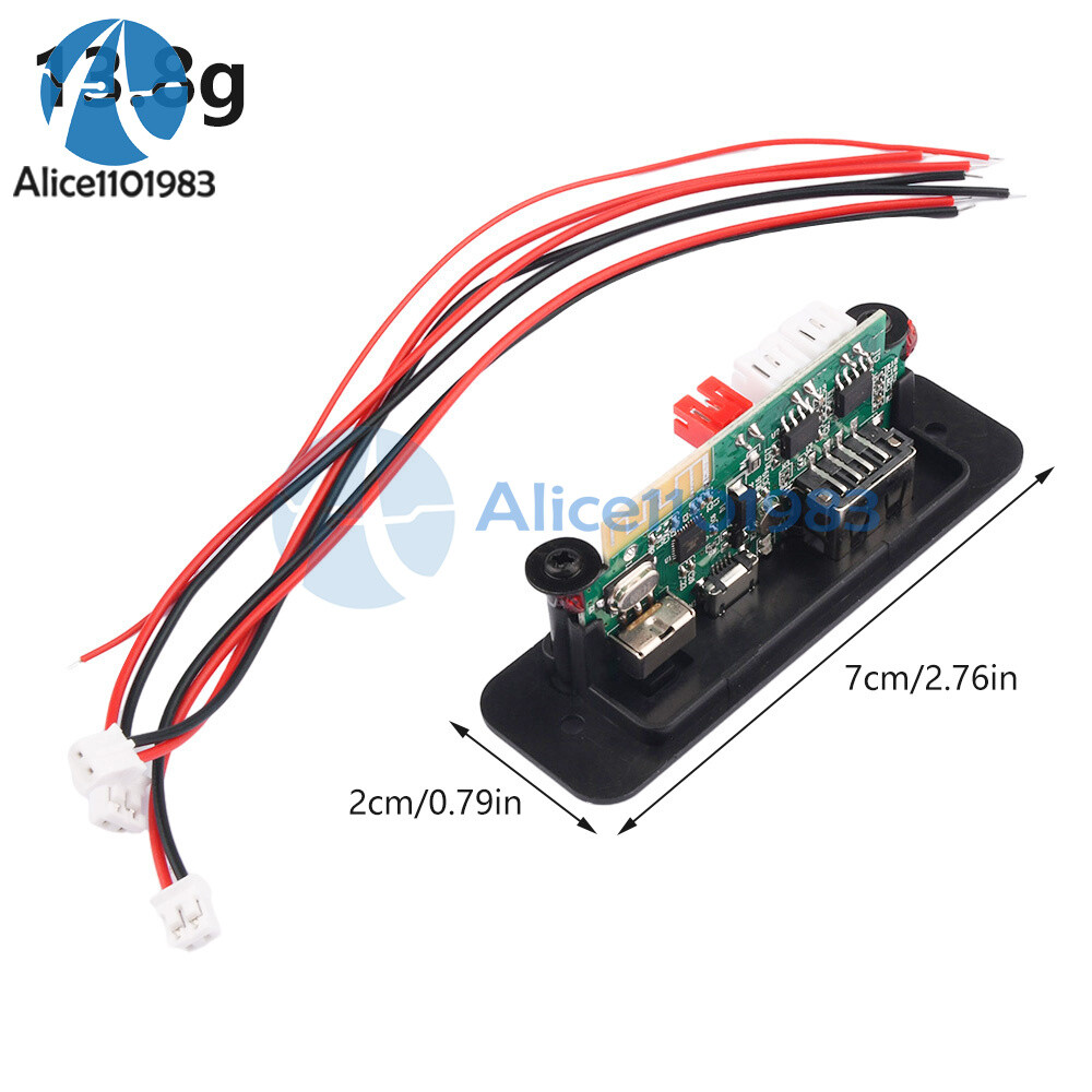 DC5V Bluetooth MP3 Player Decoder Board Car FM Radio Module 2*3W Amplifier