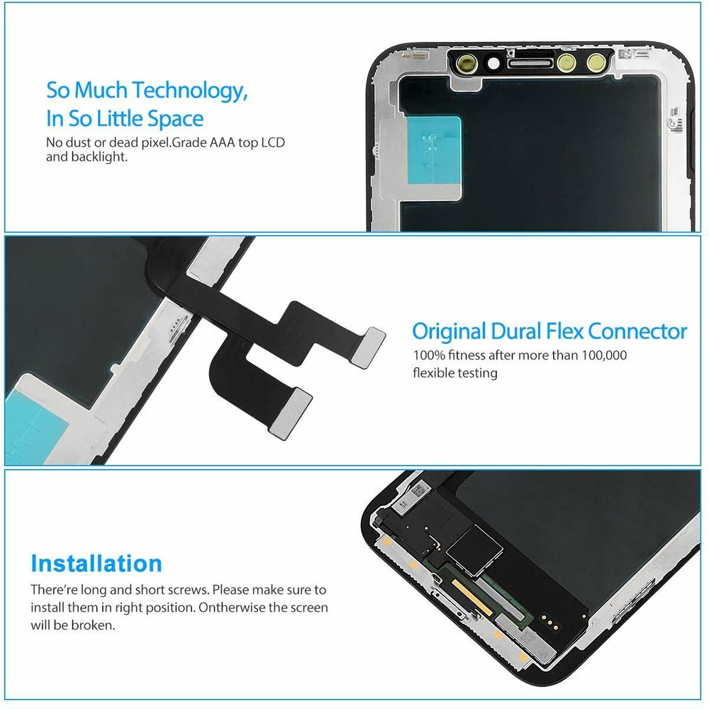 iPhone X OEM Quality Premium LCD Screen Display Digitizer Replacement Kit - USA!