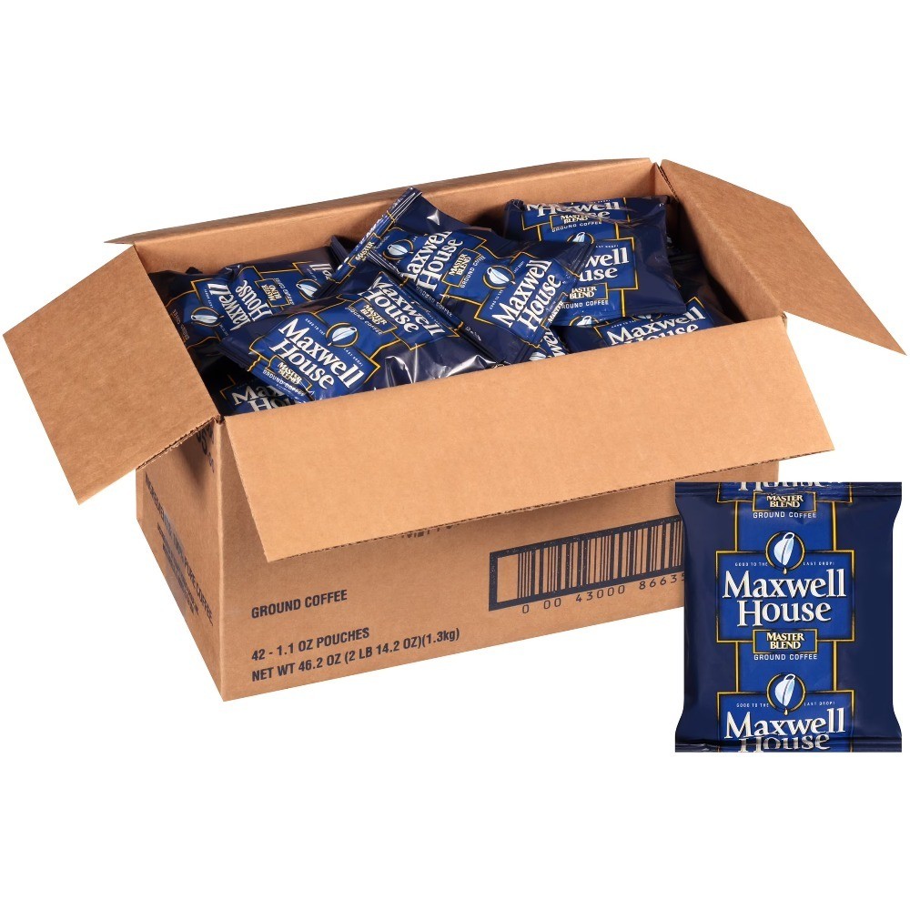 Ground Coffee Single Serve Packets 1.1 oz. 42 Count Case Bulk Commercial Use