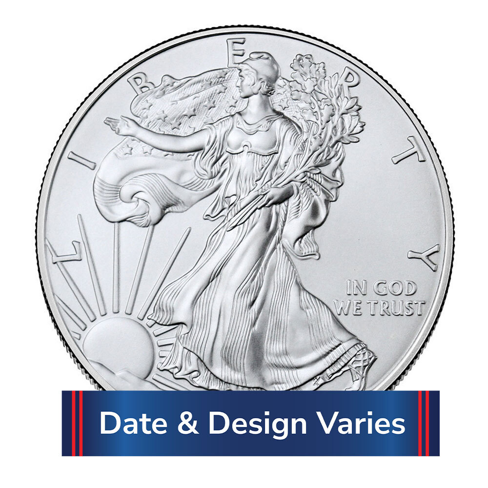 $1 American Silver Eagle 1 oz Random Year Brilliant Uncirculated