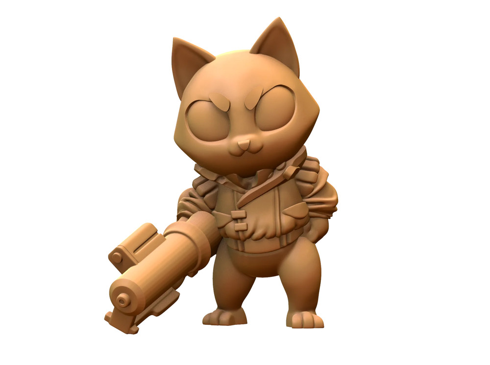 Capsule Chibi - Catneda - Cat Mercenary / Bounty Hunter