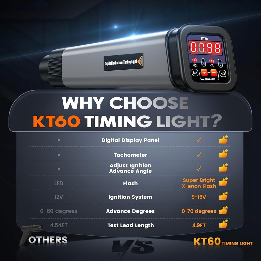 Generic Digital Timing Light High Performance Convenient Automotive 12V