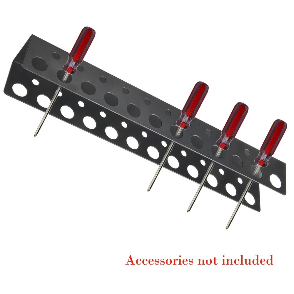 Screwdriver Storage Solution Wall Rack with 23 Holes for Maximum Efficiency