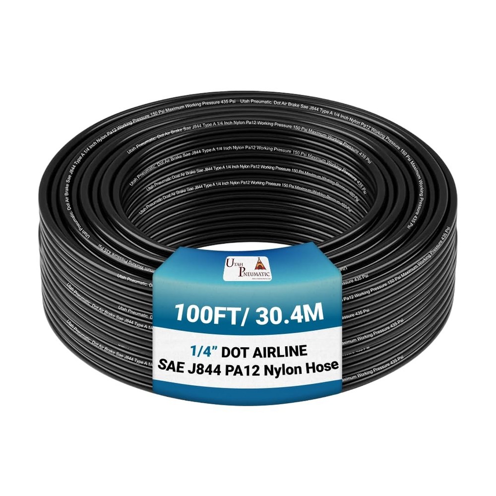 1/4 Dot Air Line 0.25" Od 100 Feet Nylon Hose Approved For Air Tubing & Brake Sy