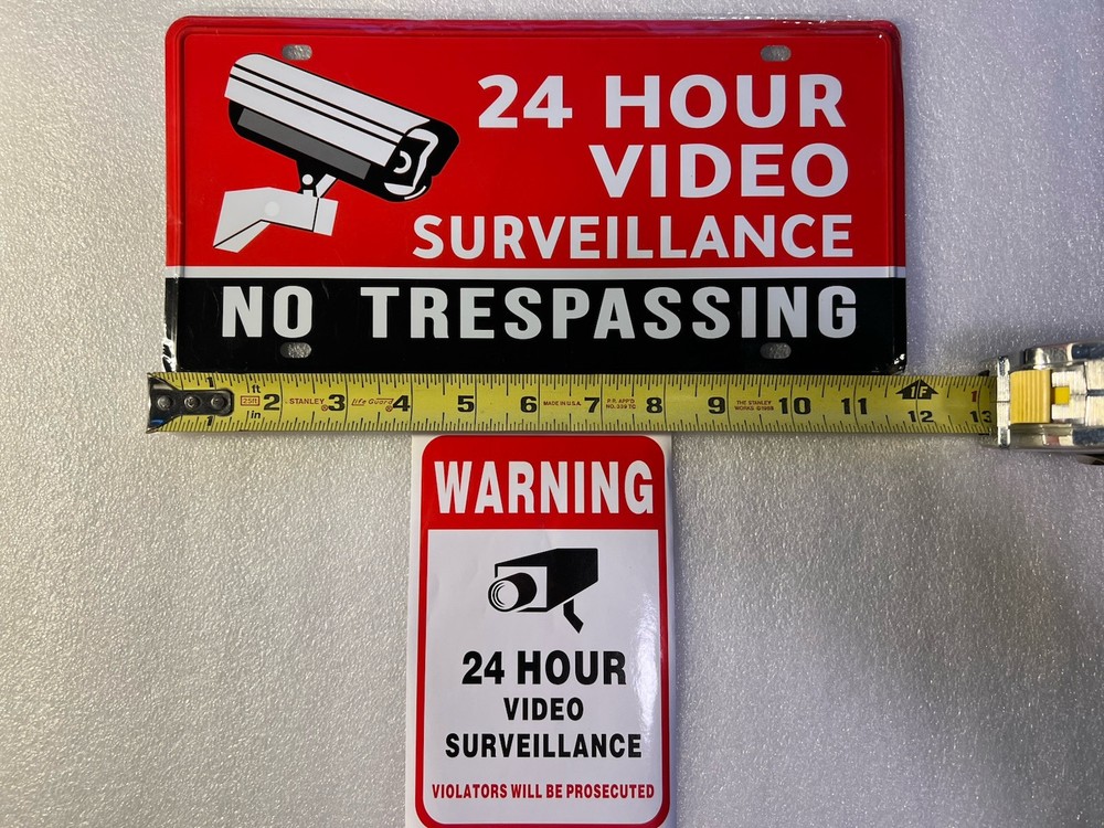 Surveillance Sign & Decals