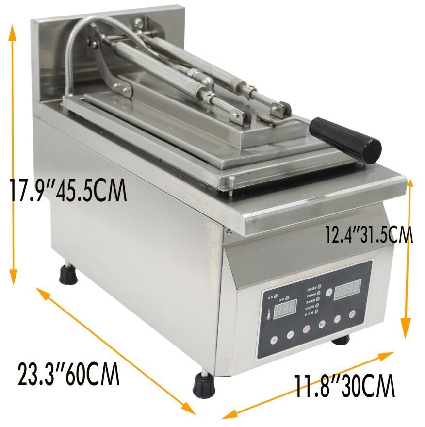 220V Stainless Automatic Dumpling Frying Machine Fried Steam Dumpling Maker