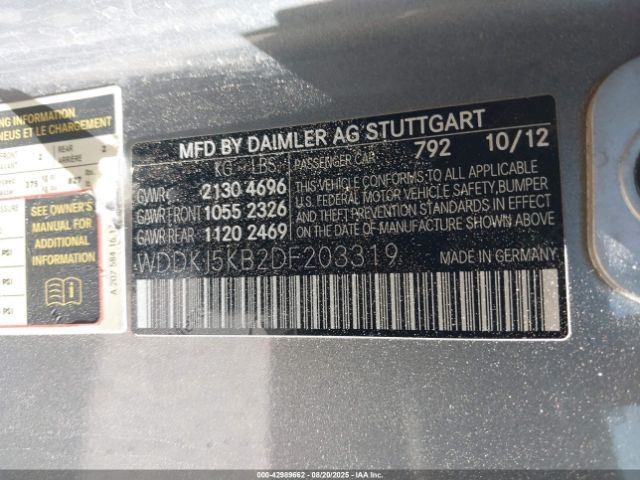 CONTROL PANEL DASH MOUNTED OEM 2013 MERCEDES-BENZ E350 1YR WRNTY