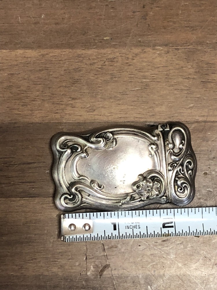 Antique Silver Match Safe Vesta Case