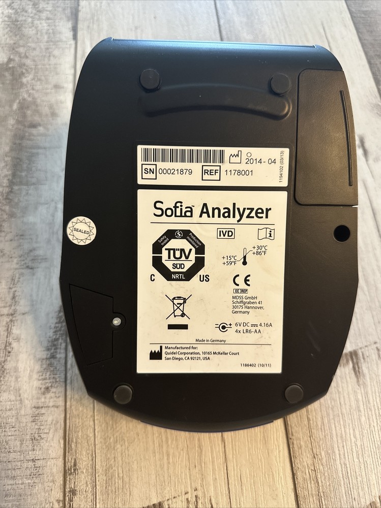 QUIDEL Sofia Analyzer 1178001 Laboratory Fluorescent Immunoassay Analyzer