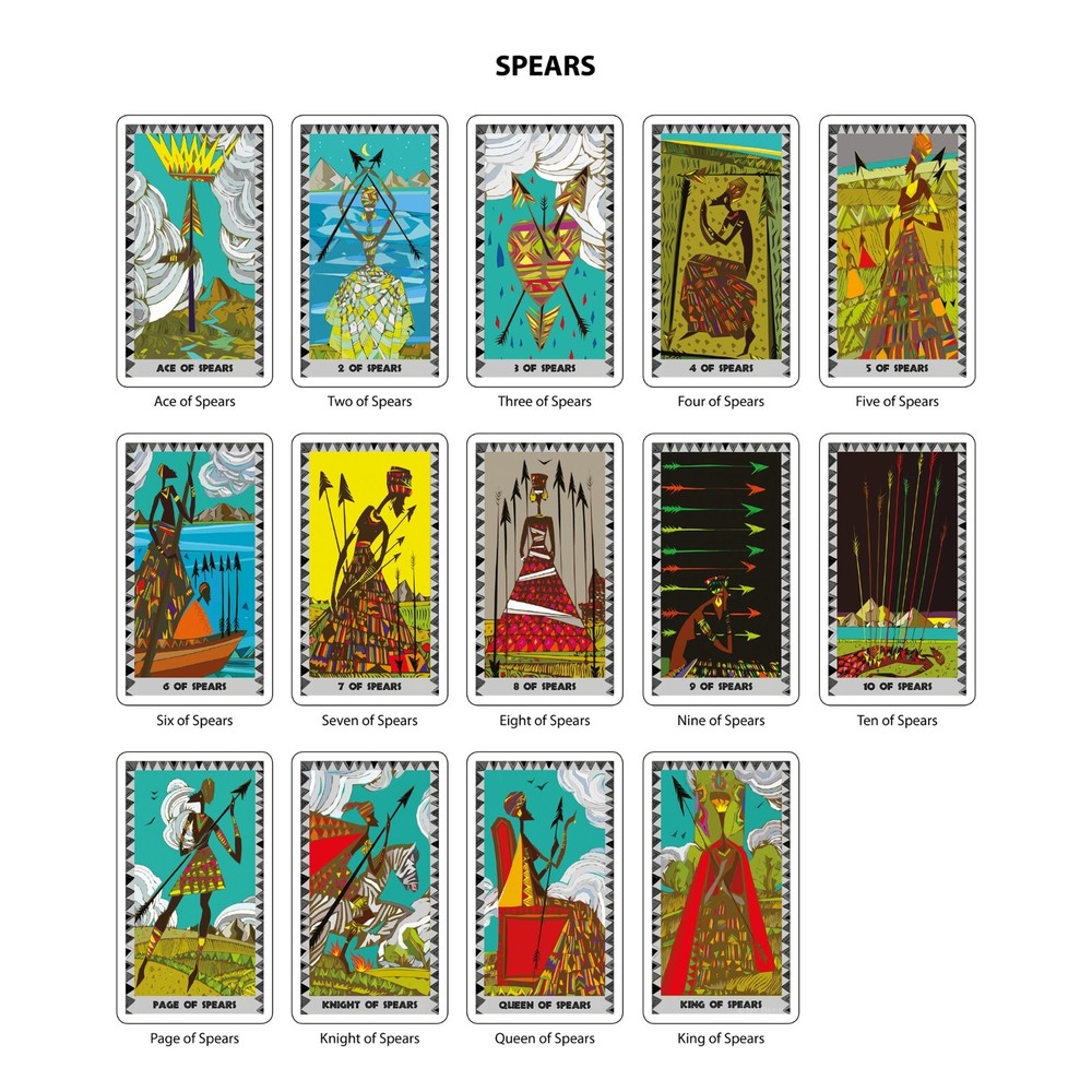 African Tarot Cards Deck With Guidebook By Da Brigh