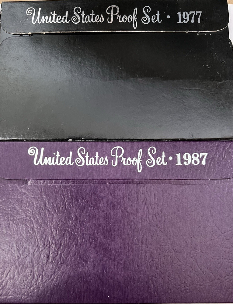 1977-S and 1987-S US Proof Sets