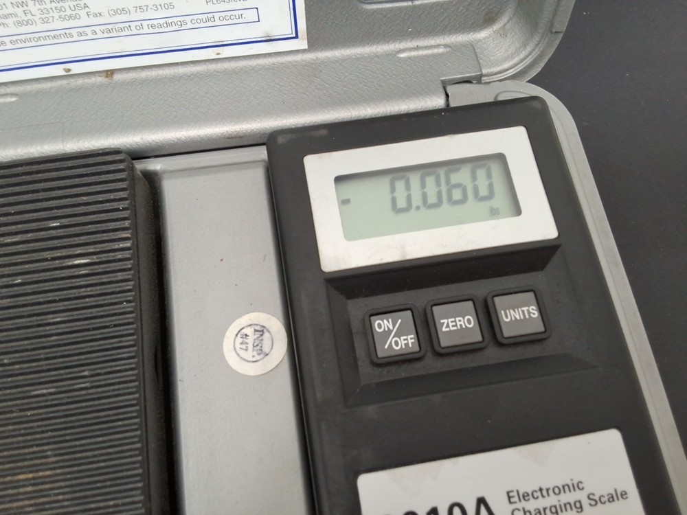 TIF 9010A Slimline Electronic Refrigerant Charging Scale- USED