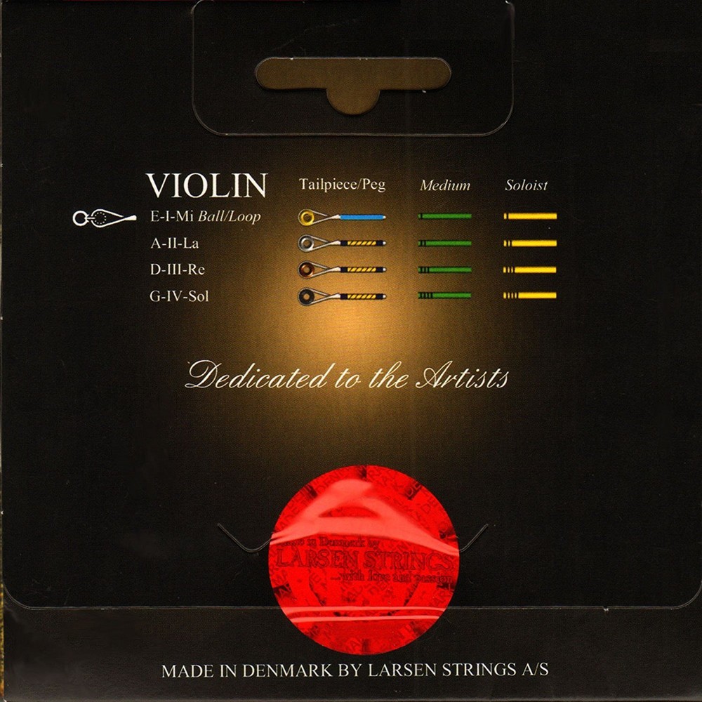 Larsen Il Cannone Violin String Set - Medium - Ball end