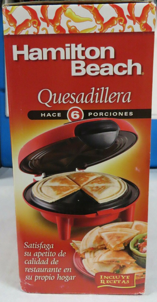 NIB IN ORIGINAL PACKING HAMILTON BEACH 25409 QUESADILLA MAKER NEW