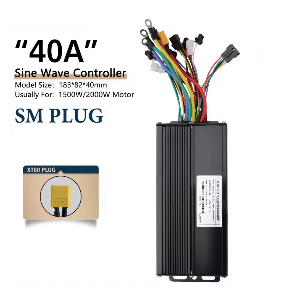 3 Mode Sinewave Controller 36V 48V 52V 40A 1500W-2000W + LCD Display for E-Bike