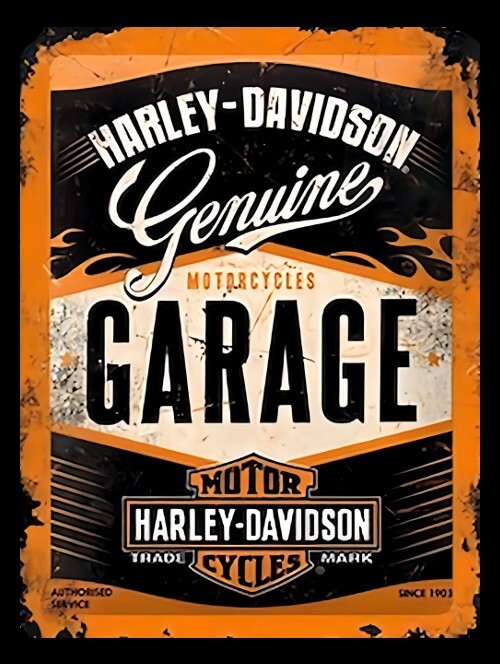 HD3 Genuine MotorCycles Garage Car MAGNET
