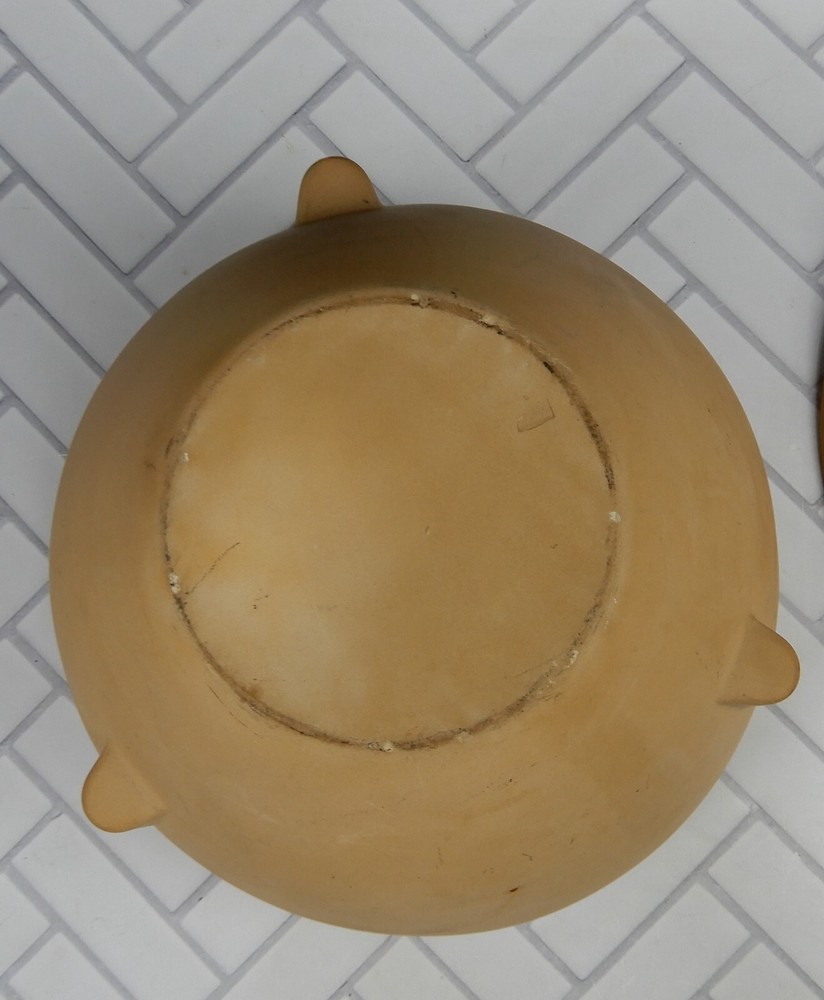 Mediterranean Blue Terracottata Pot Bowl With Lid