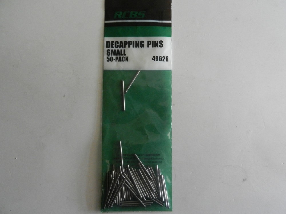 RCBS Decapping Pins;  Pack of 50;  SMALL;  49628