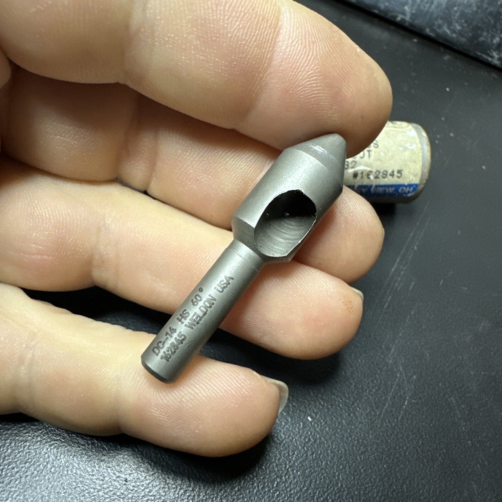 WELDON DC-14 HSS 60° 0 Flute Countersink Deburring " Machinist Tool US