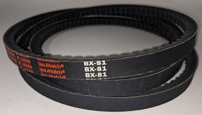 UNIMATCH COGGED BELT PART# BX81