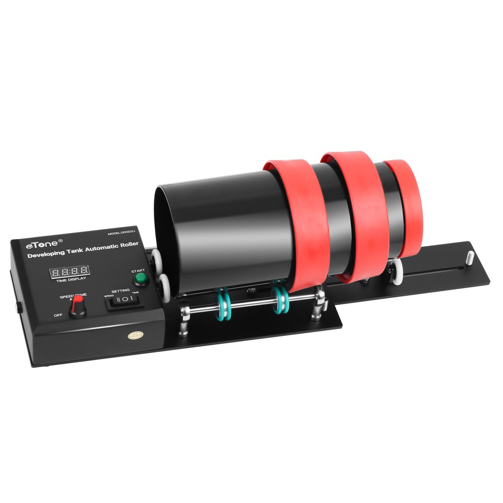 Automatic Darkroom Film Processor Machine with 3 Spirals Reel Developing Tank