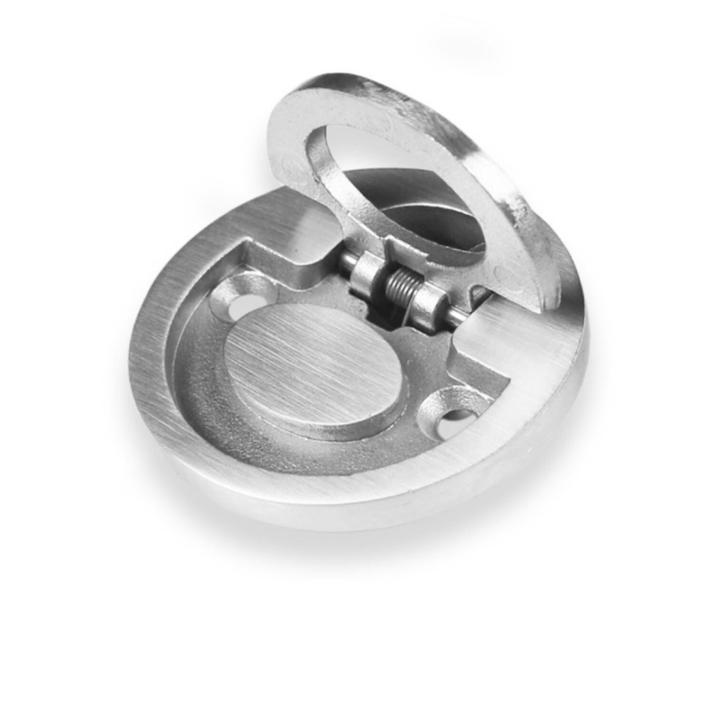 2Pcs Flush Ring Pull Handle 304 Stainless Steel Round Recessed Door Pull