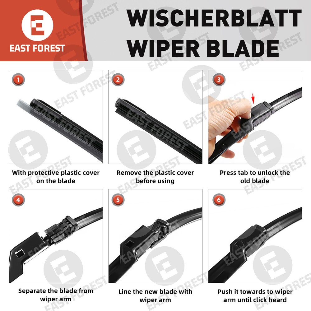 For BMW X6 E71 2012-2014 FRONT 24" & 20" WINDSHIELD WIPER BLADE SET OEM