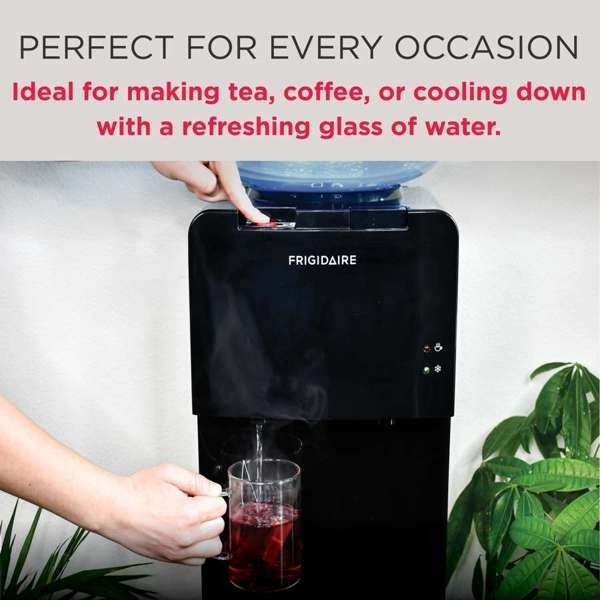 Frigidaire, Hot/Cold Water Cooler, Top Load, Black