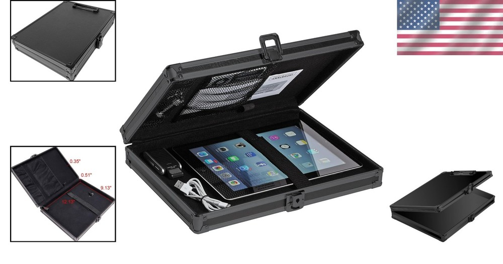 Letter-Sized Locking Storage Clipboard for iPad and Documents - Secure & Stylish