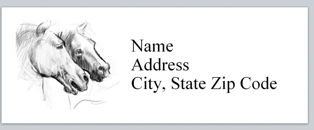 Personalized Address Labels Horse (H E)