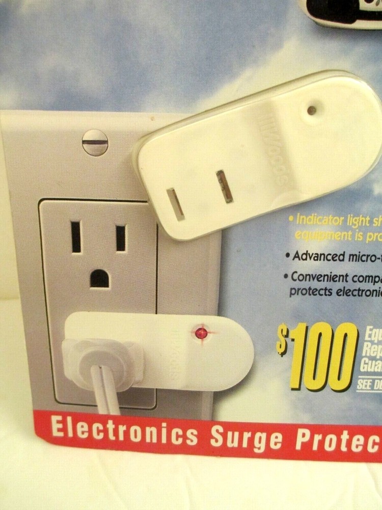 Storm Guard Electronics Surge Protector #7461 2 Line Protection Max 6000 Volts