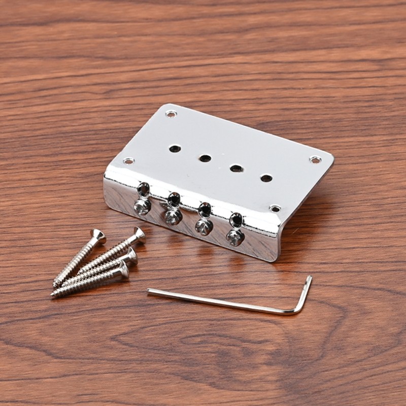 4 String Fixed Hardtail Bridge Vintage Bent Saddle Replacement Parts Durable