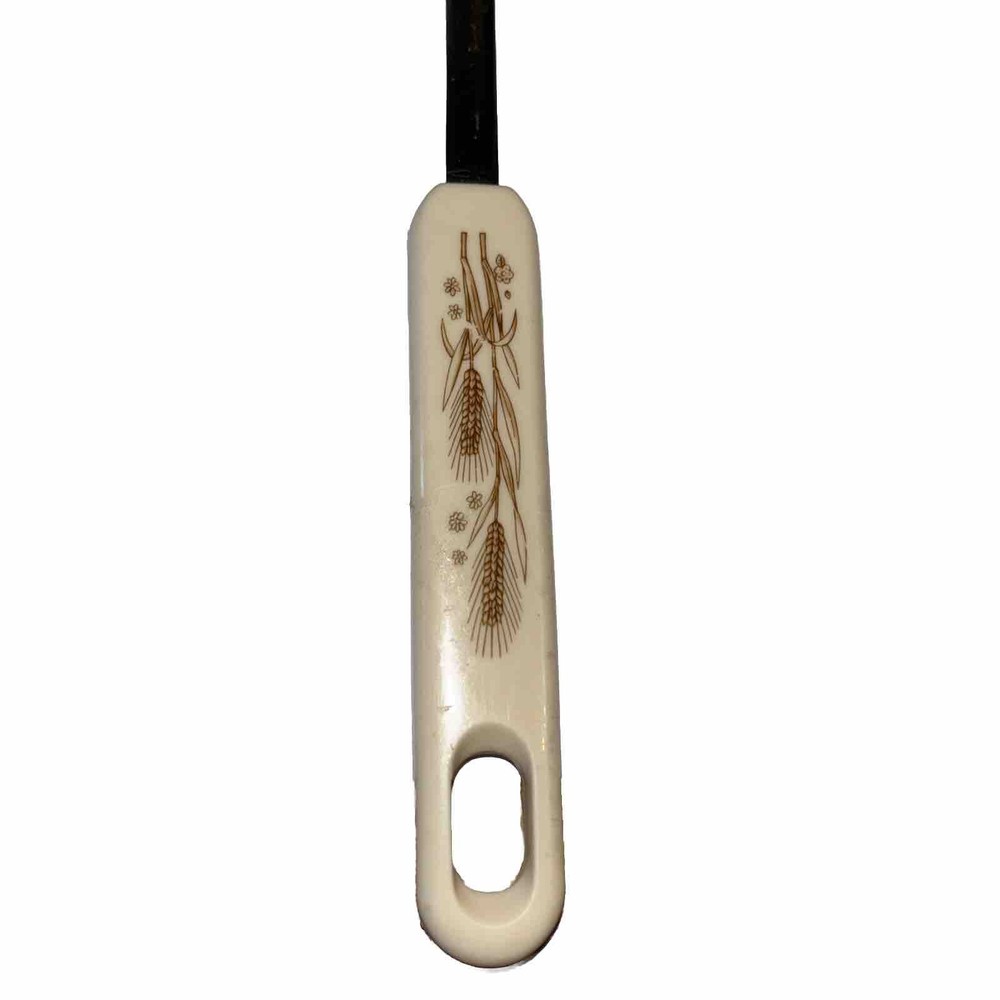 Unbranded Slotted Spatula , with Plastic Wheat PatternHandle 13" Made in Japan