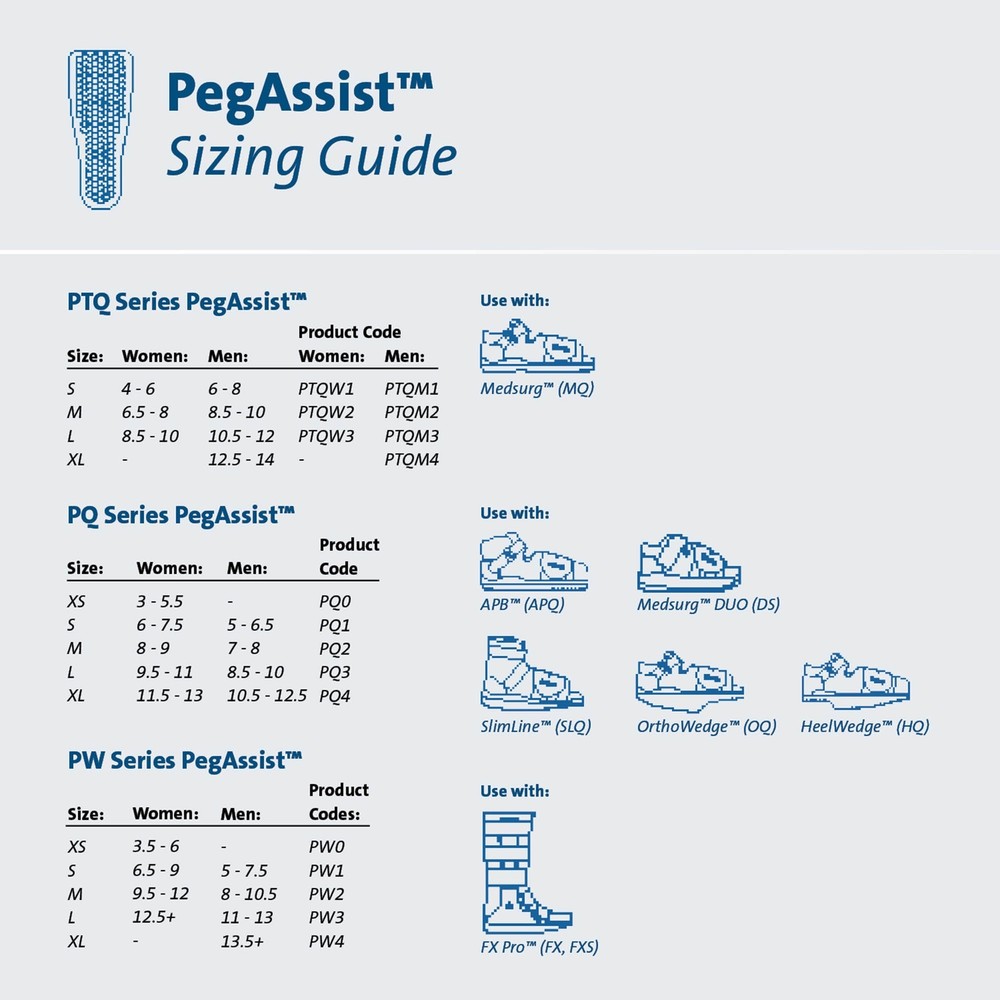 Peg Assist Insole Large PTQM3