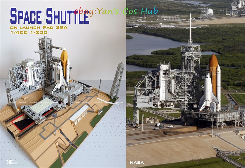 1/400 Dragon Space Shuttle Launch Site 3D Printed Model